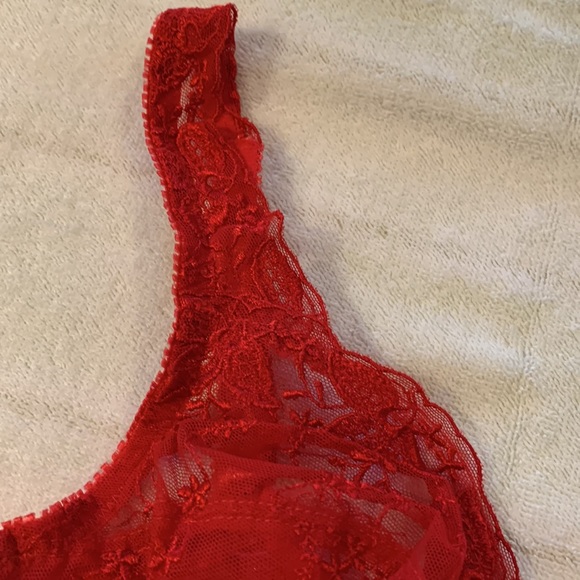 Sheer Red Underwire Bra from Felina Lingerie - Picture 3 of 6